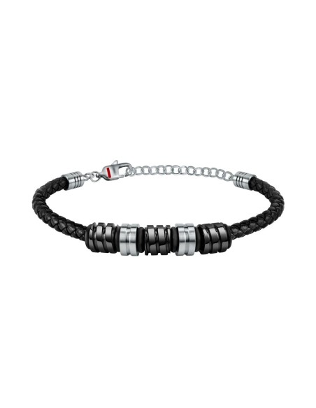 Bracciale SECTOR uomo Ceramic pelle nero