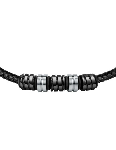 Bracciale SECTOR uomo Ceramic pelle nero