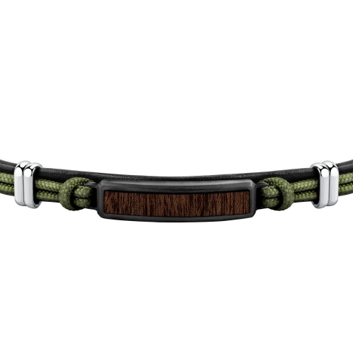 Bracciale SECTOR Wood string verde - 22 cm