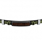 Bracciale SECTOR Wood string verde - 22 cm