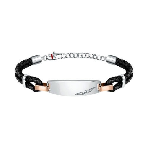 Bracciale SECTOR uomo Bandy pelle nera /...