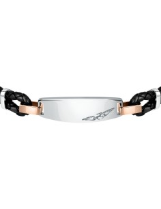 Bracciale SECTOR uomo Bandy pelle nera / acciaio (SZV75) 2