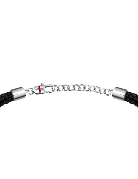 Bracciale SECTOR uomo Bandy pelle nera / acciaio (SZV75)