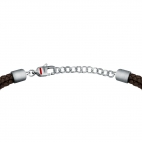 Bracciale SECTOR uomo Bandy corda marrone / acciaio