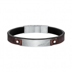 Bracciale SECTOR uomo Bandy pelle marrone
