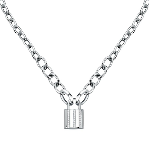 Collana MORELLATO donna Abbraccio acciaio pavé