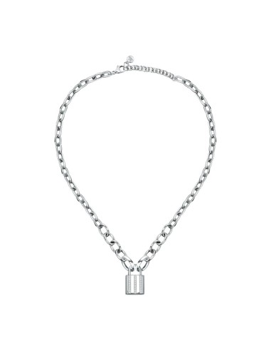 Collana MORELLATO donna Abbraccio acciaio pavé