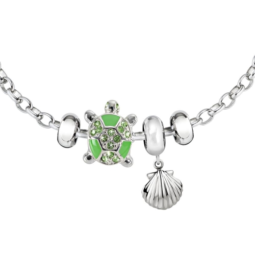 Morellato Drops br 1 ss scallop +1 ss green turtle femminile