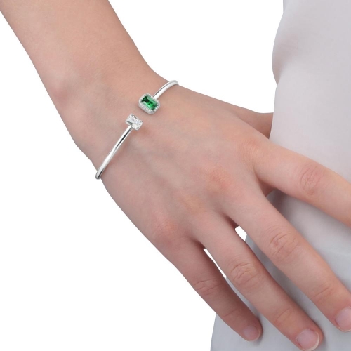 Morellato Tesori bangle emerald/white zir arg.925 donna SAIW58