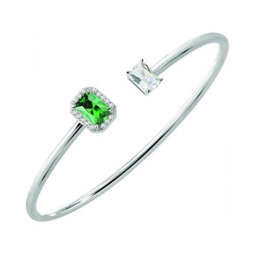 Morellato Tesori bangle emerald/white zir arg.925 donna SAIW58