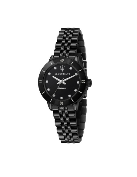 Maserati Successo solar 32mm 3h blk dial br blk