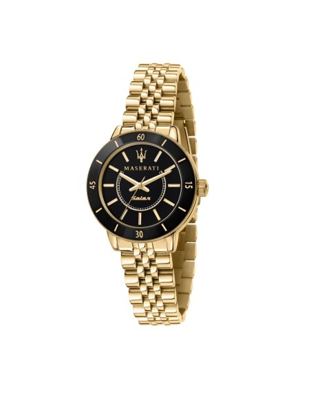 Maserati Successo solar 32mm 3h black dial br yg