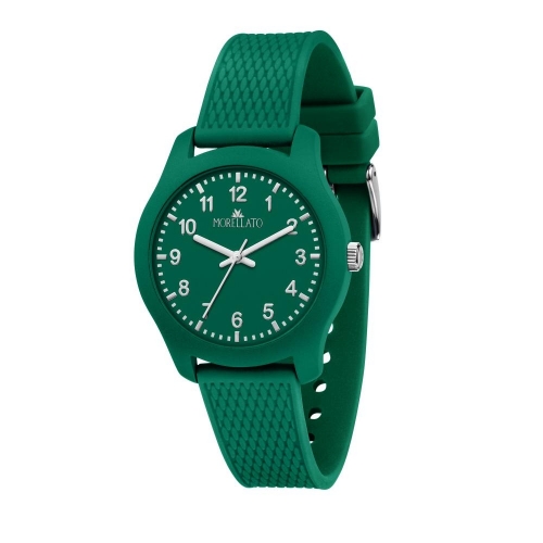 Morellato Soft 38mm 3h green dial green silicon st