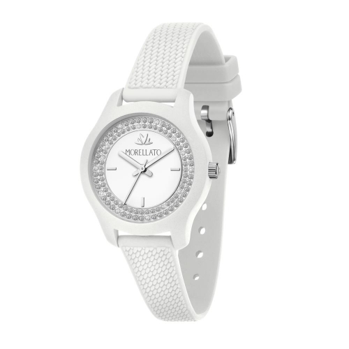 Morellato Soft 32mm 3h white dial white silicon st