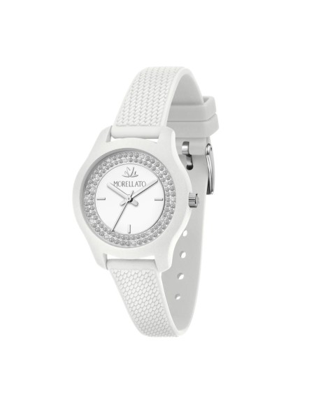 Morellato Soft 32mm 3h white dial white silicon st