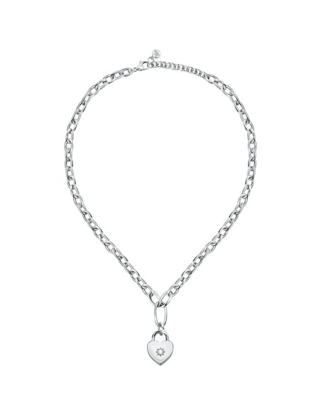 Collana MORELLATO donna Abbraccio acciaio cuore / lucchetto