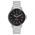Philip Watch Grand reef 43mm 3h auto black dial br ss maschile