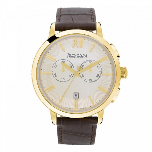 Philip Watch Grand archive 1940 43mm chr cham di br s uomo