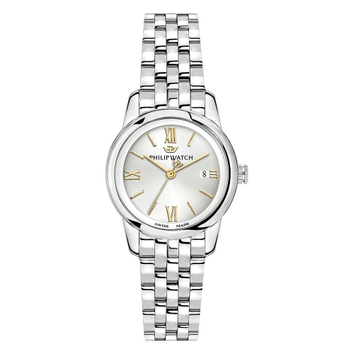 Philip Watch Anniversary 30mm 3h wsilver dial br ss donna