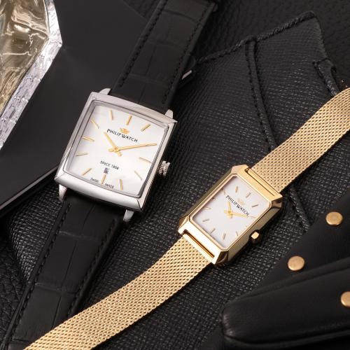 Philip Watch Newport pair r8251213003 & r8253213502  R8251213004