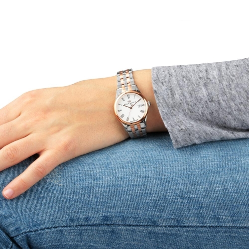 Philip Watch Marylin 31mm 3h white dial ss+rg br donna