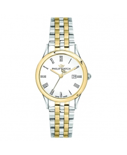 Philip Watch Marylin 31mm 3h white dial ss+yg br donna