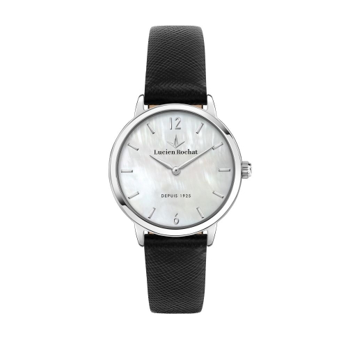 Lucien Rochat Charme 30mm 2h whi mop dial blk st