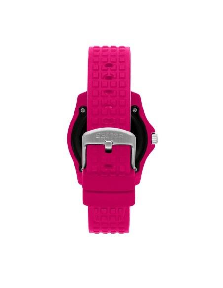 Sector 16.5 40mm 3h black dial pink silicon st