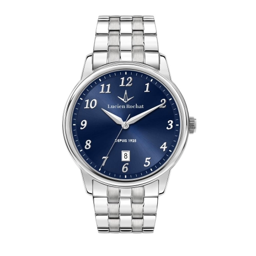 Lucien Rochat Iconic 42mm 3h blue dial br ss