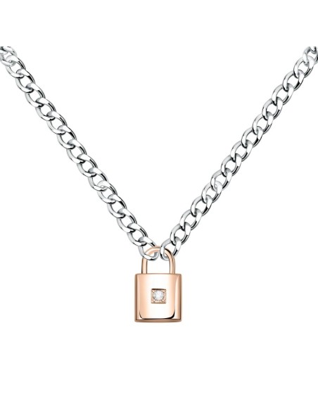 Morellato Abbraccio pend ss & rg padlock 38+7cm