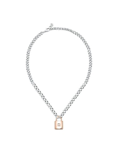 Morellato Abbraccio pend ss & rg padlock 38+7cm