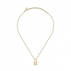 Collana MORELLATO donna Abbraccio acciaio dorato / lucchetto