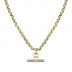 Collana MORELLATO donna Abbraccio acciaio dorato / cristalli