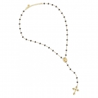 Morellato Devotion long pend. rosary yg black ston femminile