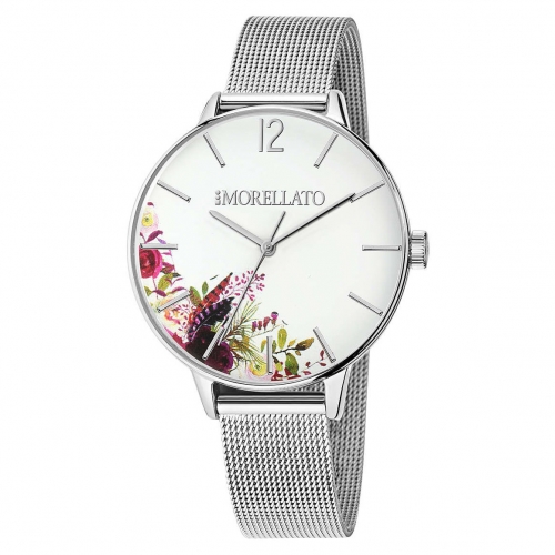 Morellato Ninfa 36mm 3h white dial mesh ss donna R0153141529