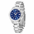 Sector 960 33mm 3h white dial blue silicon st femminile
