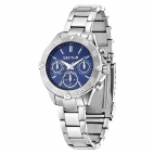 Sector 960 33mm 3h white dial blue silicon st femminile