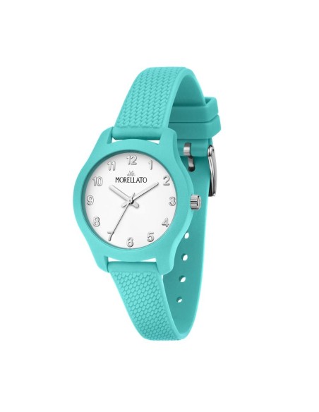 Morellato Soft 32mm 3h white dial aqua silicon st