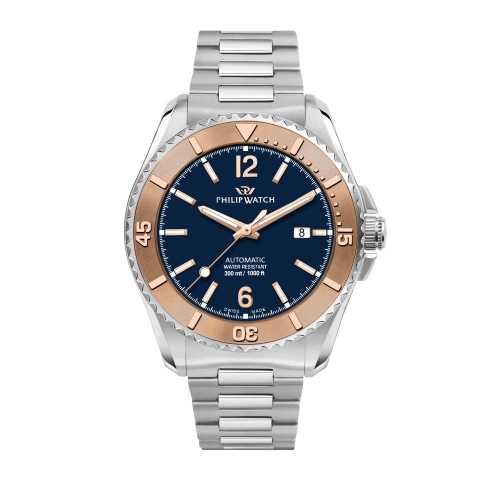 Philip Watch Amalfi diving 43mm auto blue dial br ss