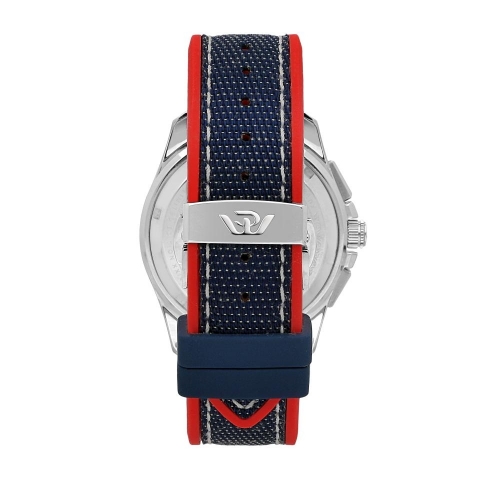 Philip Watch Amalfi 43mm auto blue dial silicon...