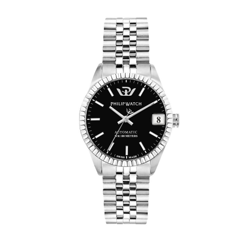 Philip Watch Caribe 33mm auto black dial br ss
