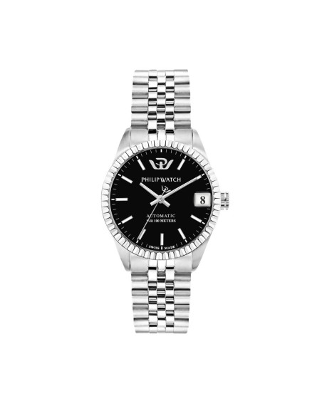 Philip Watch Caribe 33mm auto black dial br ss