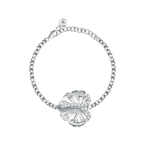 Morellato Ninfea silver plated bracelet leaf wcz