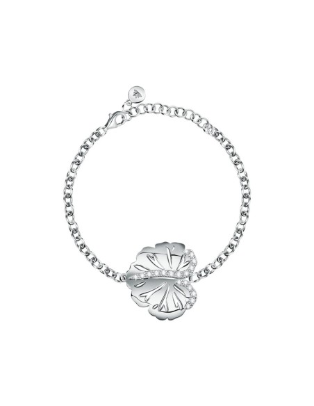 Morellato Ninfea silver plated bracelet leaf wcz