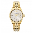 Philip Watch Caribe 39mm 3h beige dial bracelet yg