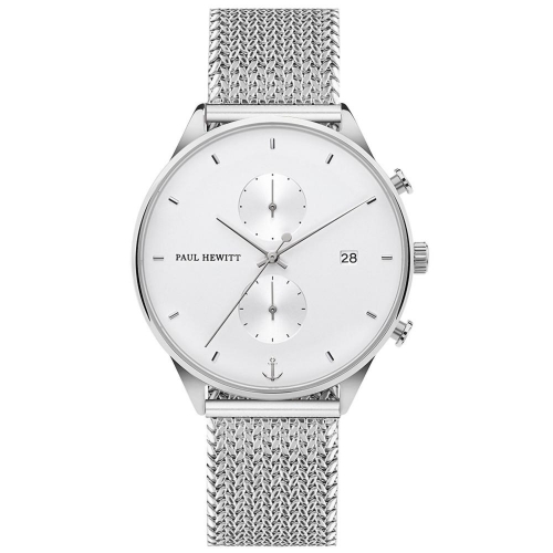 Paul Hewitt Watch chrono line white sand stainless s