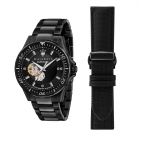 Orologio MASERATI uomo Sfida automatico acciaio nero / special kit