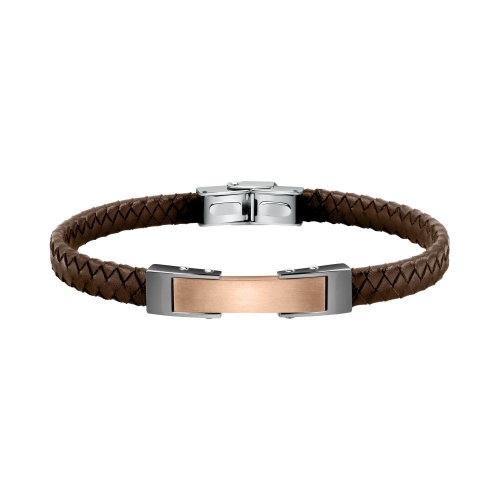 Bracciale MORELLATO uomo Moody pelle marrone /...