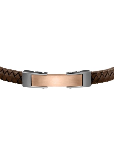 Bracciale MORELLATO uomo Moody pelle marrone /...