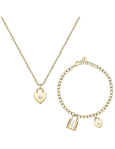 Parure MORELLATO donna Abbraccio collana e bracciale dorati